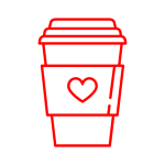 coffee love wedding icon