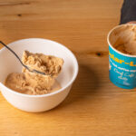 Eating decaf coffee ice cream.